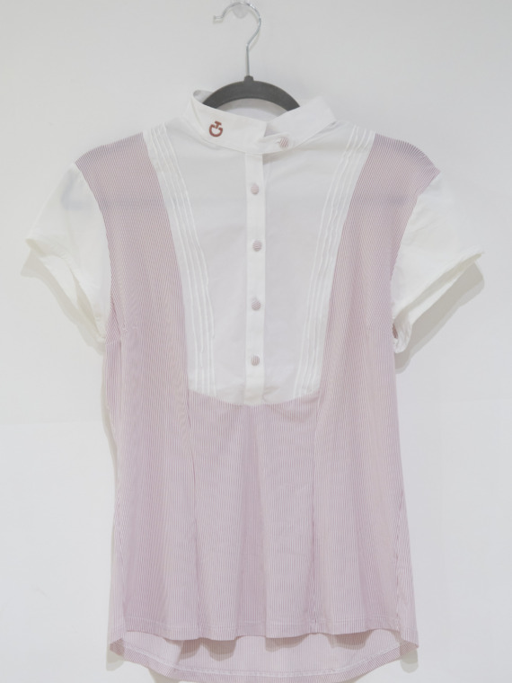 Camisa de Prova Feminina Vermelha listrada - Cavalleria Toscana - M