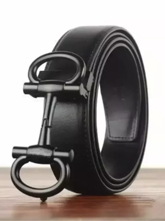 Cinto de Couro - Fivela Bridão Preto