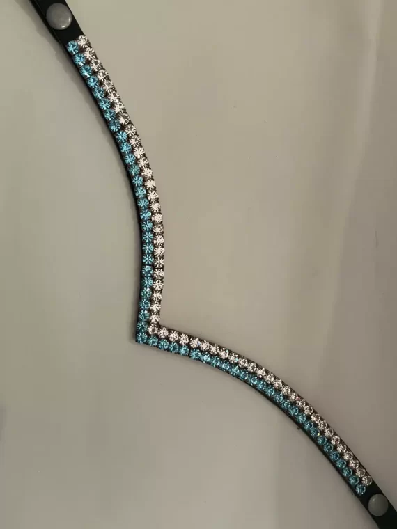 Testeira em V - Azul Bebe
