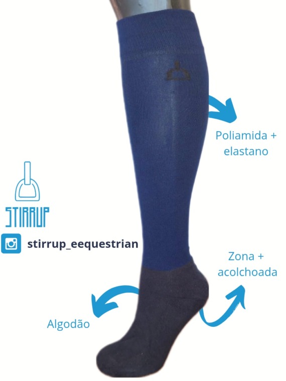 Meia Marinho- Stirrup- 33 a 40