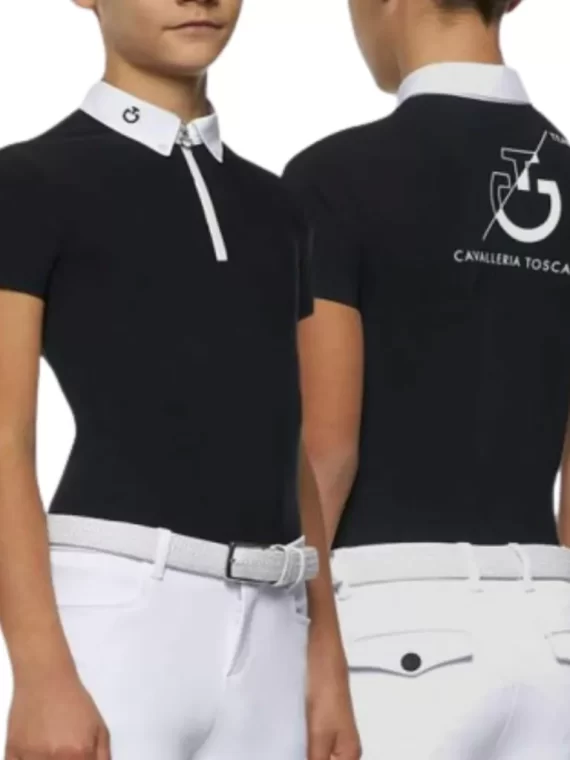 CT Team S/S Zip Competition Polo Infantil- 14
