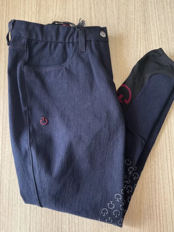 Culote Stretch Denim Breeches - 40