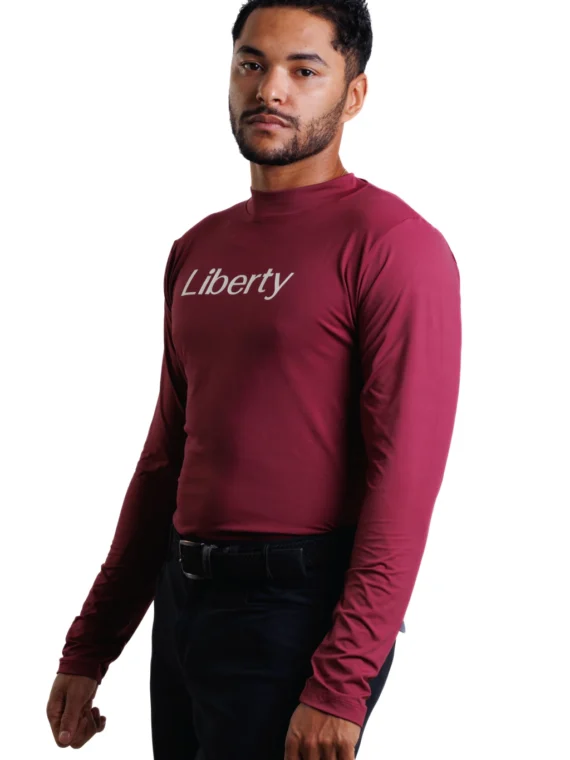 Camiseta Treino Hipismo UV Manga Longa - Bordo