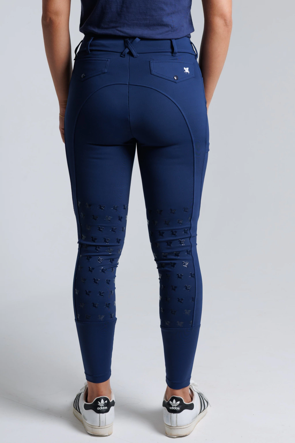 Culote Legging Treino Hipismo Pro Duplo Forro - Marinho - Imagem 6
