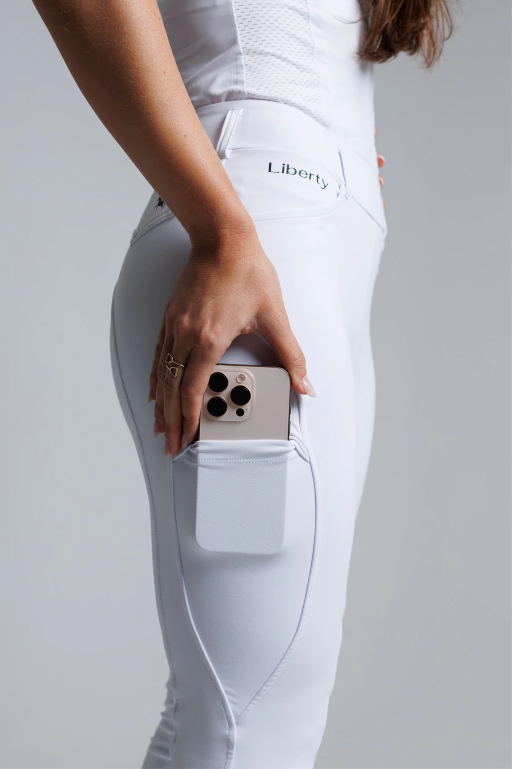 Culote Legging Prova Hipismo Pro Duplo Forro - Branco - Imagem 9