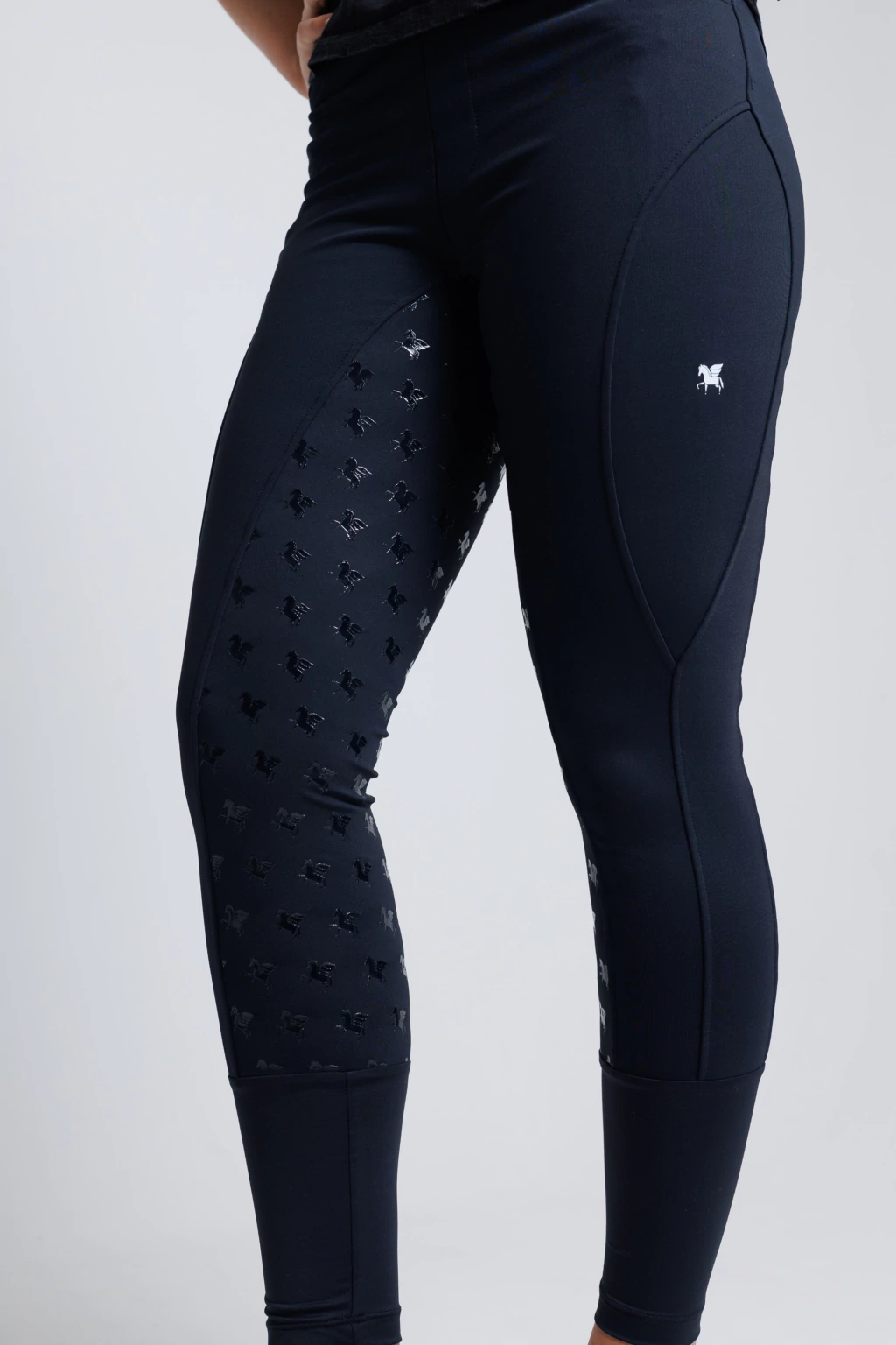 Culote Legging Treino Hipismo Pro Duplo Forro - Preto - Imagem 4