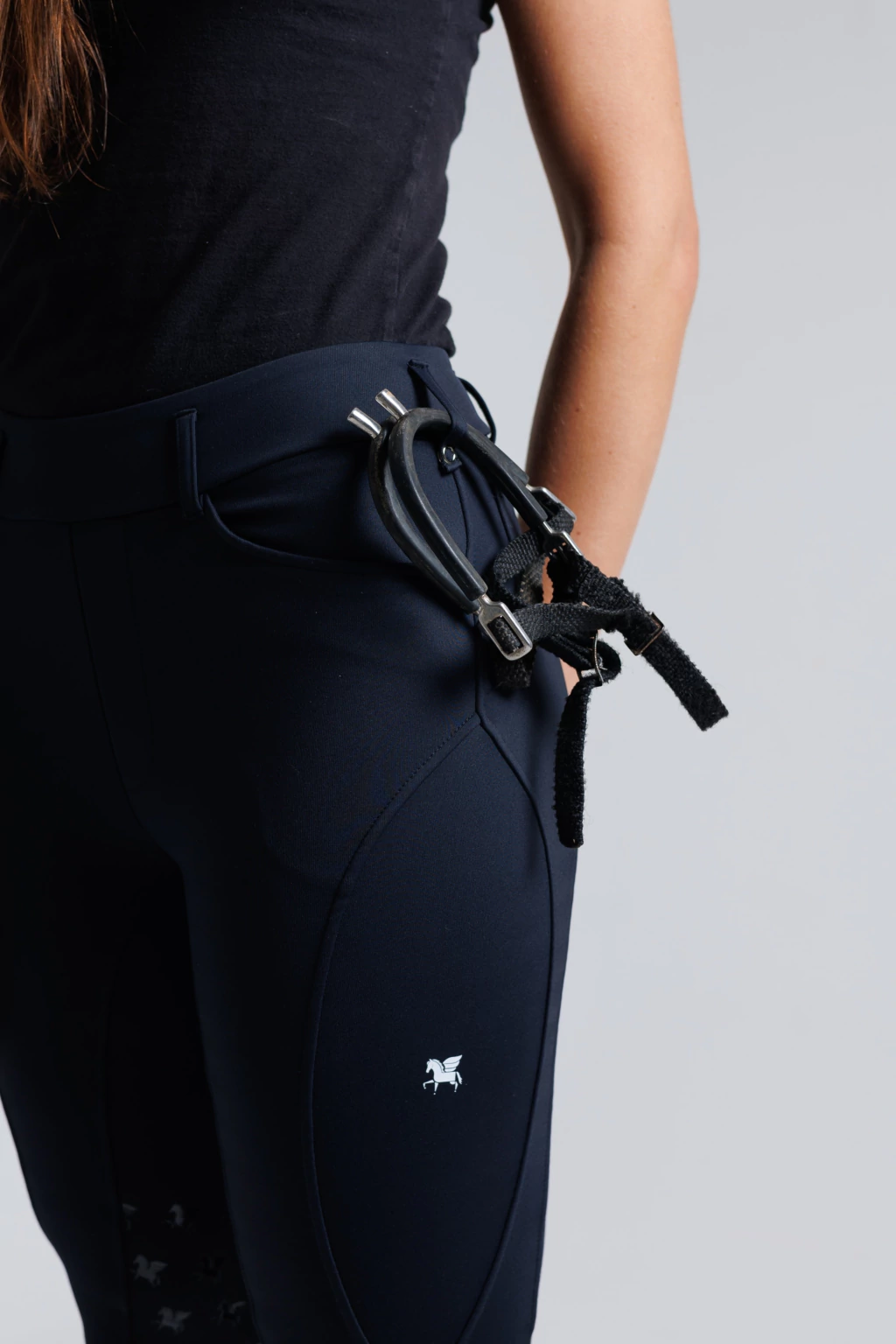 Culote Legging Treino Hipismo Pro Duplo Forro - Preto - Imagem 7