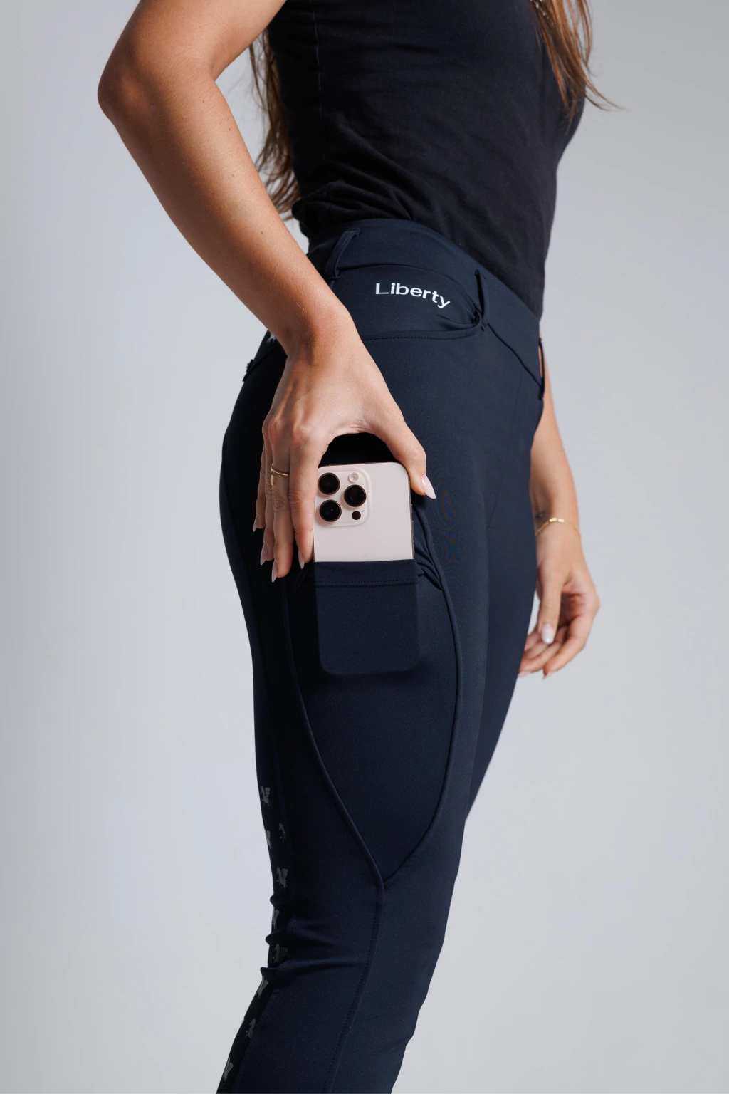 Culote Legging Treino Hipismo Pro Duplo Forro - Preto - Imagem 9