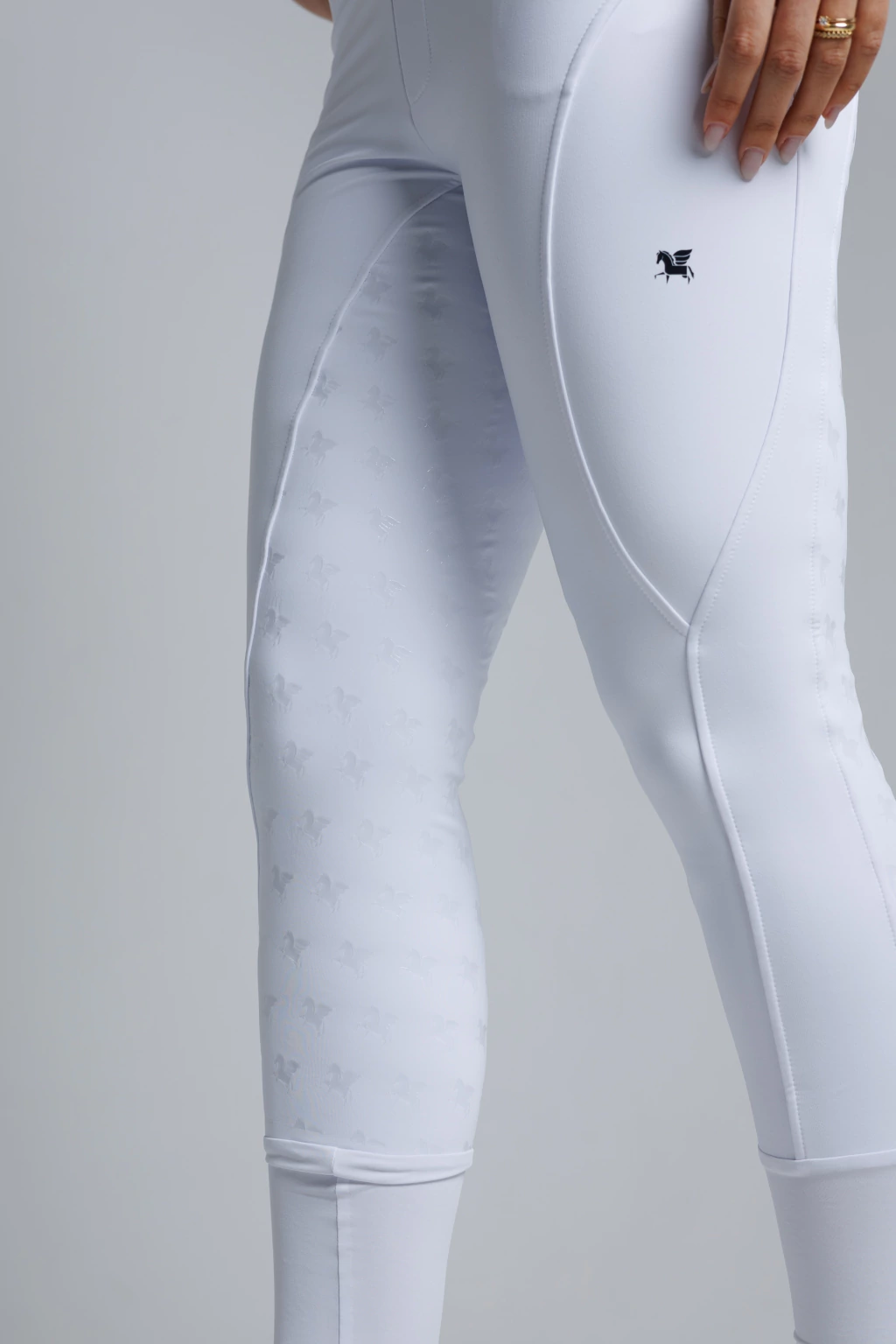 Culote Legging Prova Hipismo Pro Duplo Forro - Branco - Imagem 6