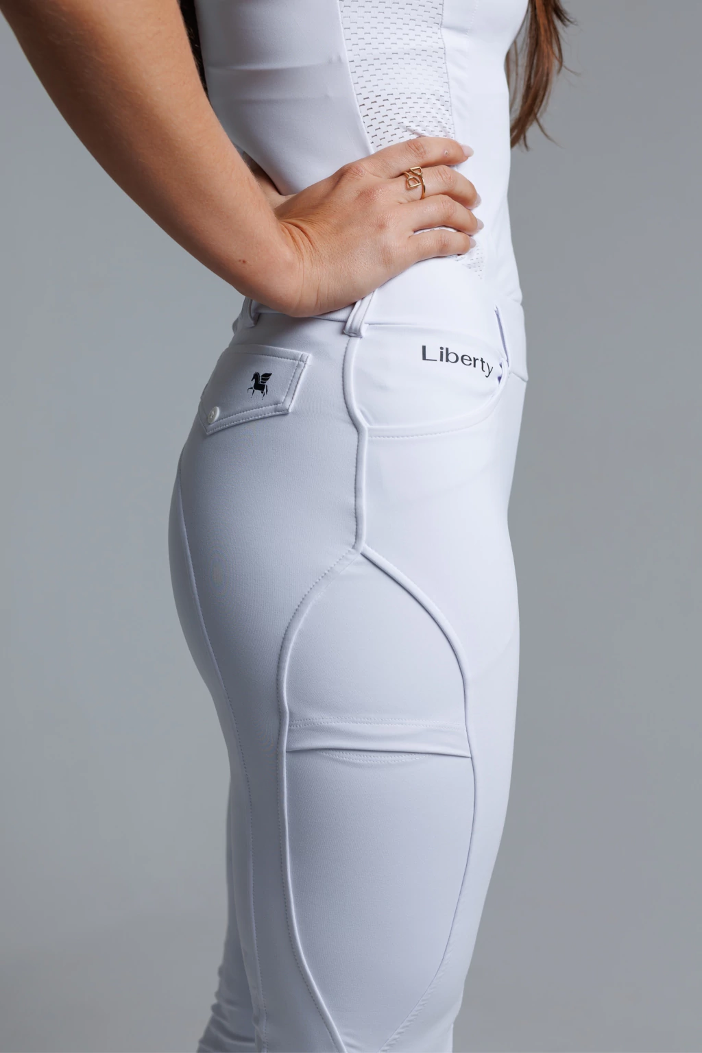 Culote Legging Prova Hipismo Pro Duplo Forro - Branco - Imagem 8