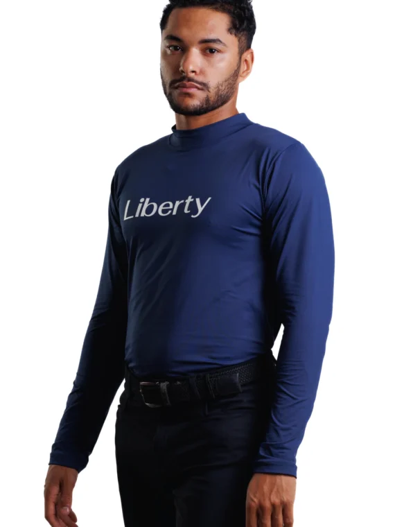 Camiseta Treino Hipismo UV Manga Longa - Marinho