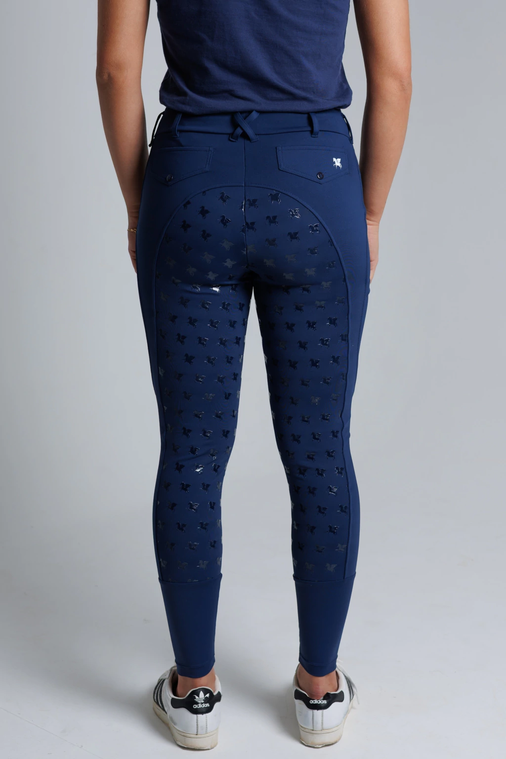 Culote Legging Treino Hipismo Pro Duplo Forro - Marinho - Imagem 4