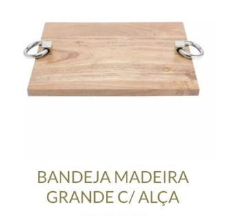 Bandeja Madeira c/ Alça