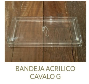 Bandeja Acrilico Cavalo- G