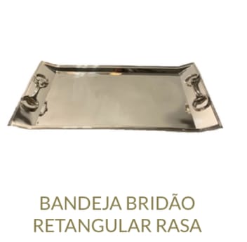 Bandeja Bridão- Retangular Rasa