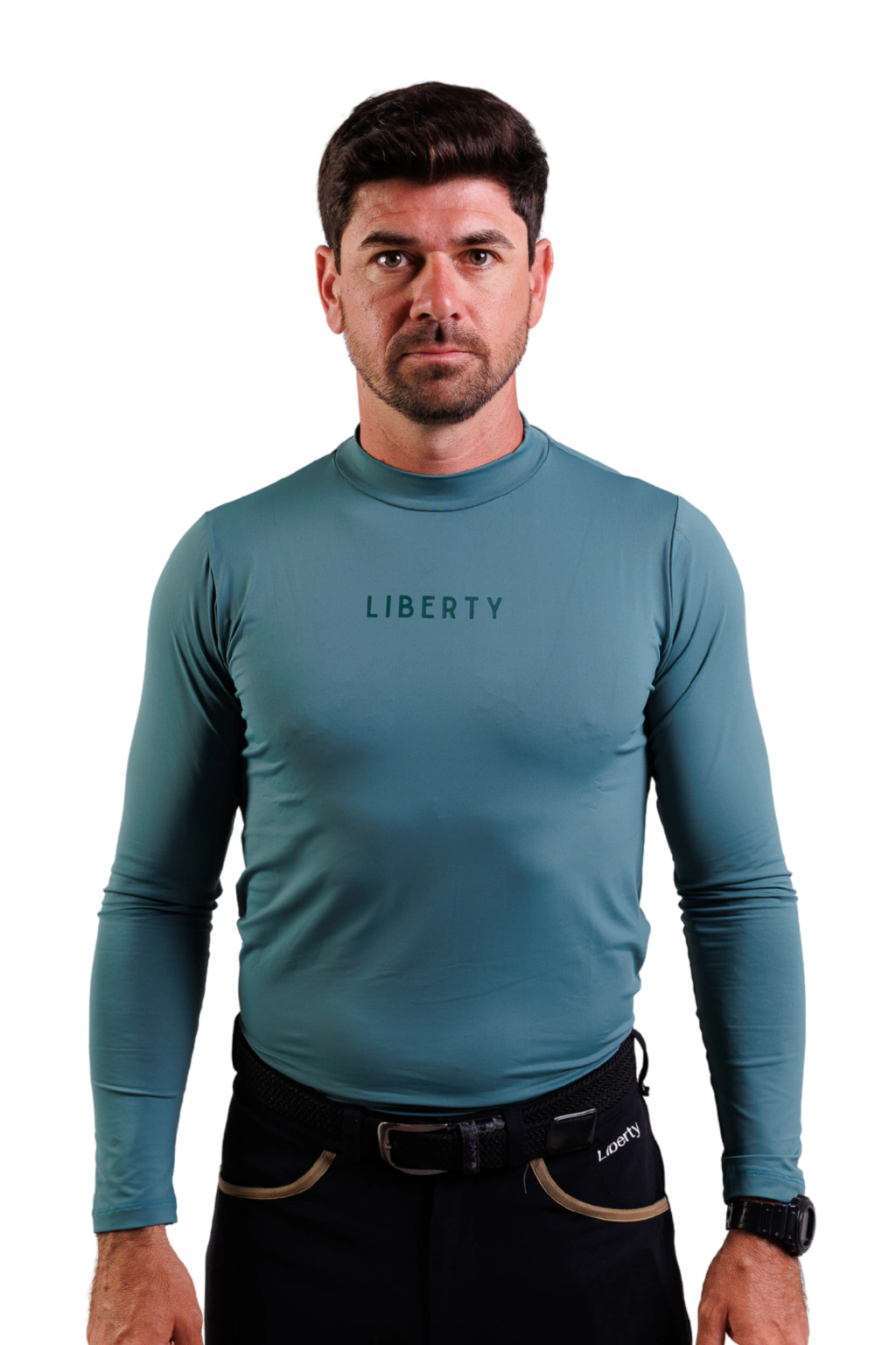 Camiseta Masculina Wings Treino Hipismo UV Manga Longa - Verde