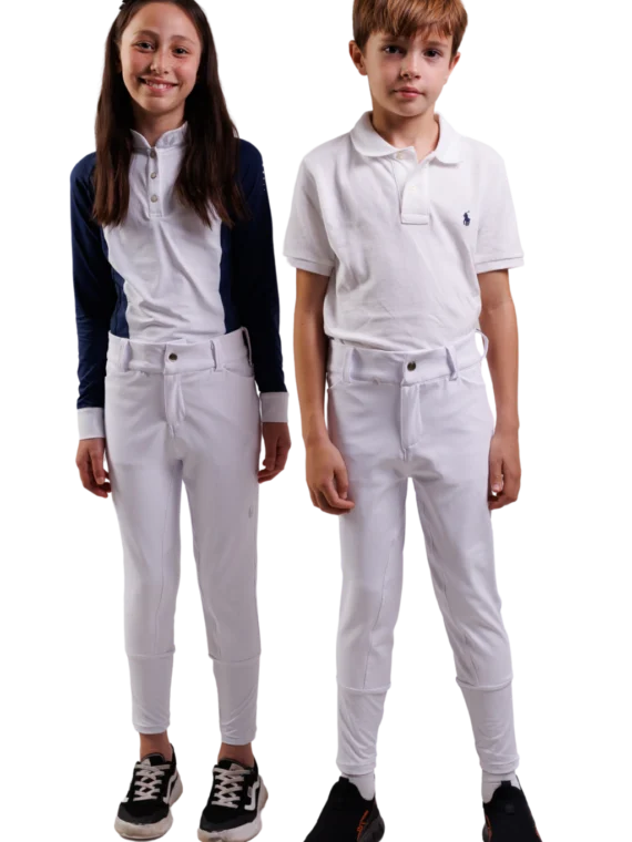 Culote Prova Hipismo Infantil - Branco