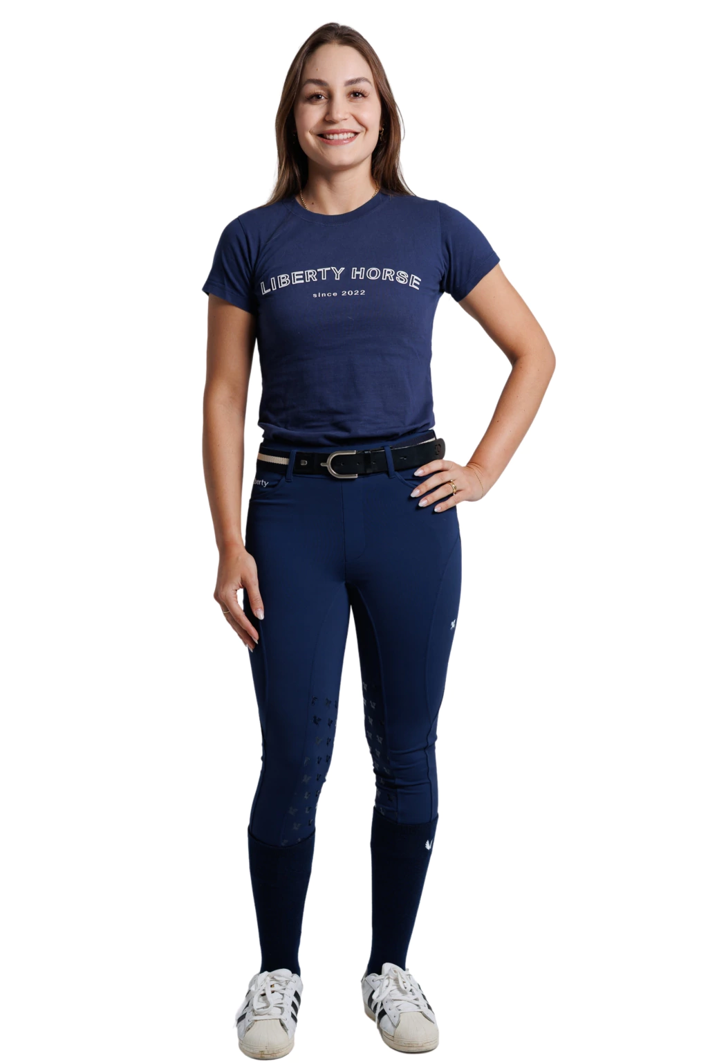 Culote Legging Treino Hipismo Pro Duplo Forro - Marinho - Imagem 3