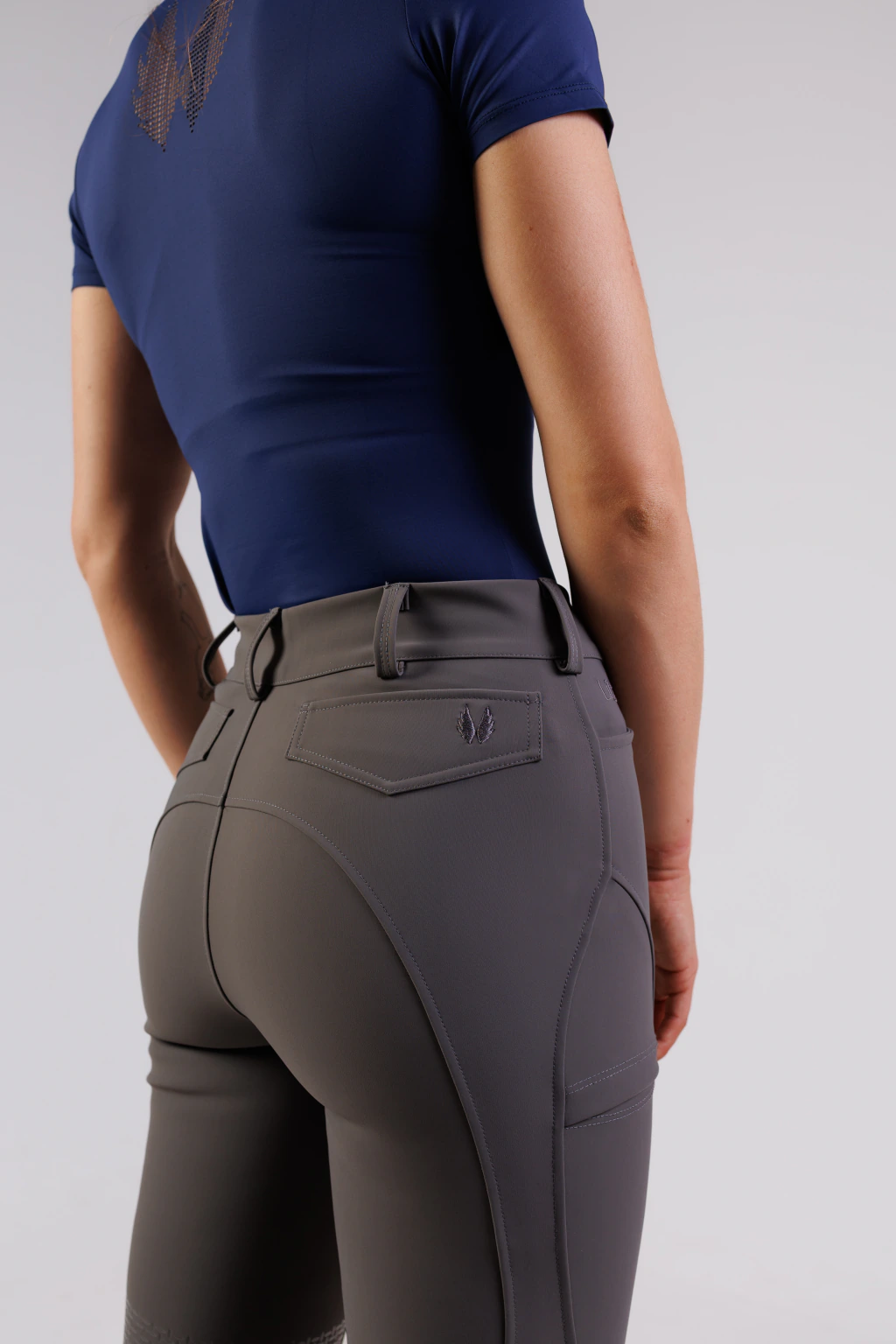 Culote Treino Hipismo Classic Lady - Grafite - Imagem 8