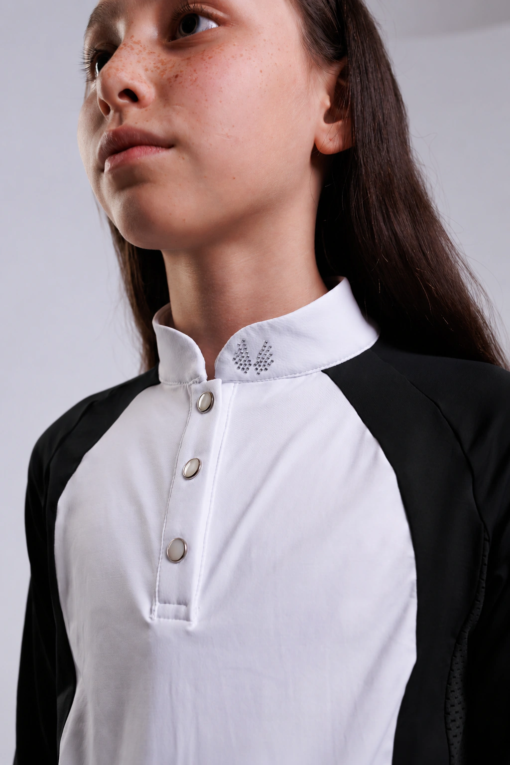 Blusa Prova Infantil Hipismo Fresh Manga Longa - Preta - Imagem 7