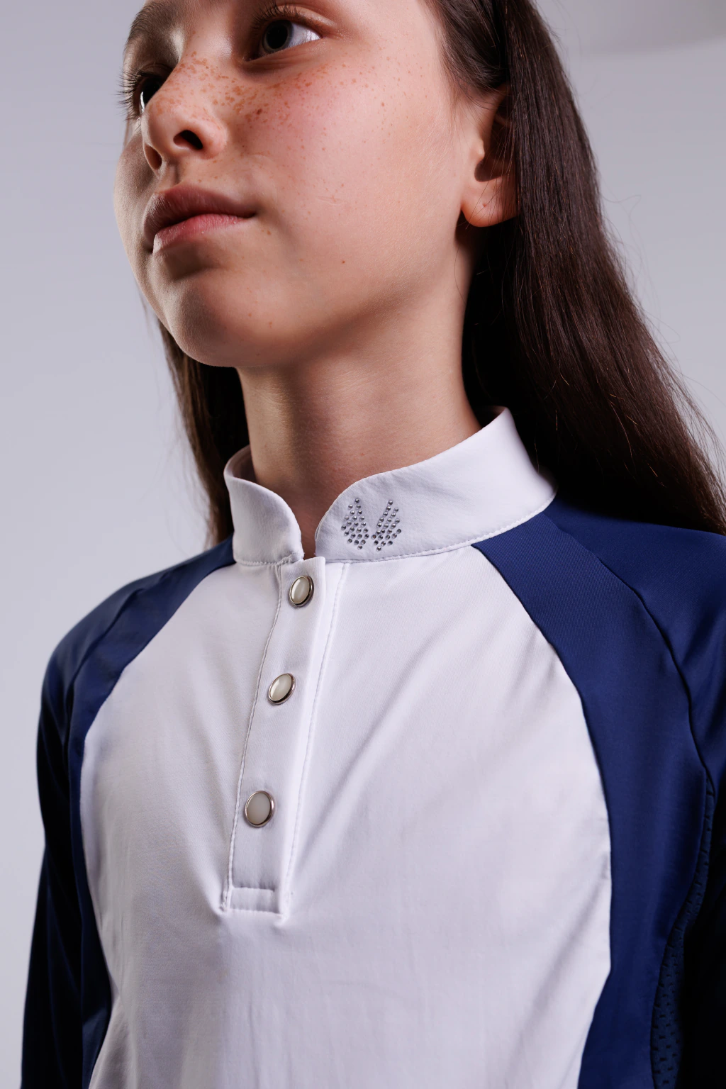Blusa Prova Infantil Hipismo Fresh Manga Curta - Marinho - Imagem 5
